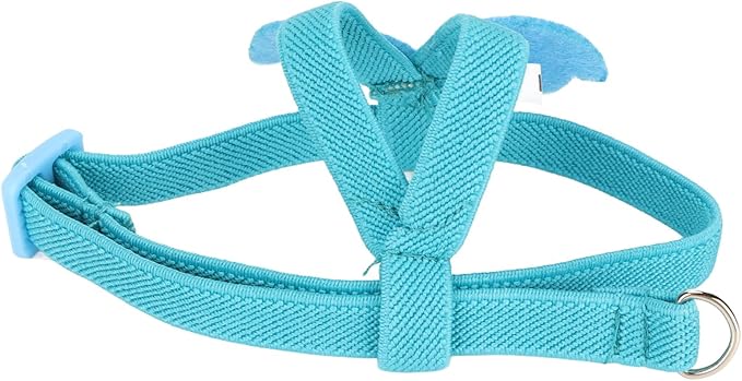 PerGar Parrot Bird Harness Leash, Adjustable Nylon Anti Bite Flying Training Rope, Pet Outdoor Traction Lead, Blue, S