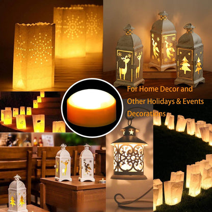 iZAN 4 Pack Orange Halloween Pumpkin Lights Battery Operated LED Bright Flickering Flameless Candles with Remote and Timer for Pumpkin Décor Jack-O-Lantern Halloween Party Home Decorations