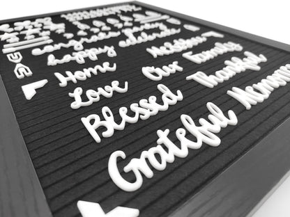 G GAMIT Felt Letter Board Letters Set, Letter Sign Symbol Numbers and Cursive Week and Month Only