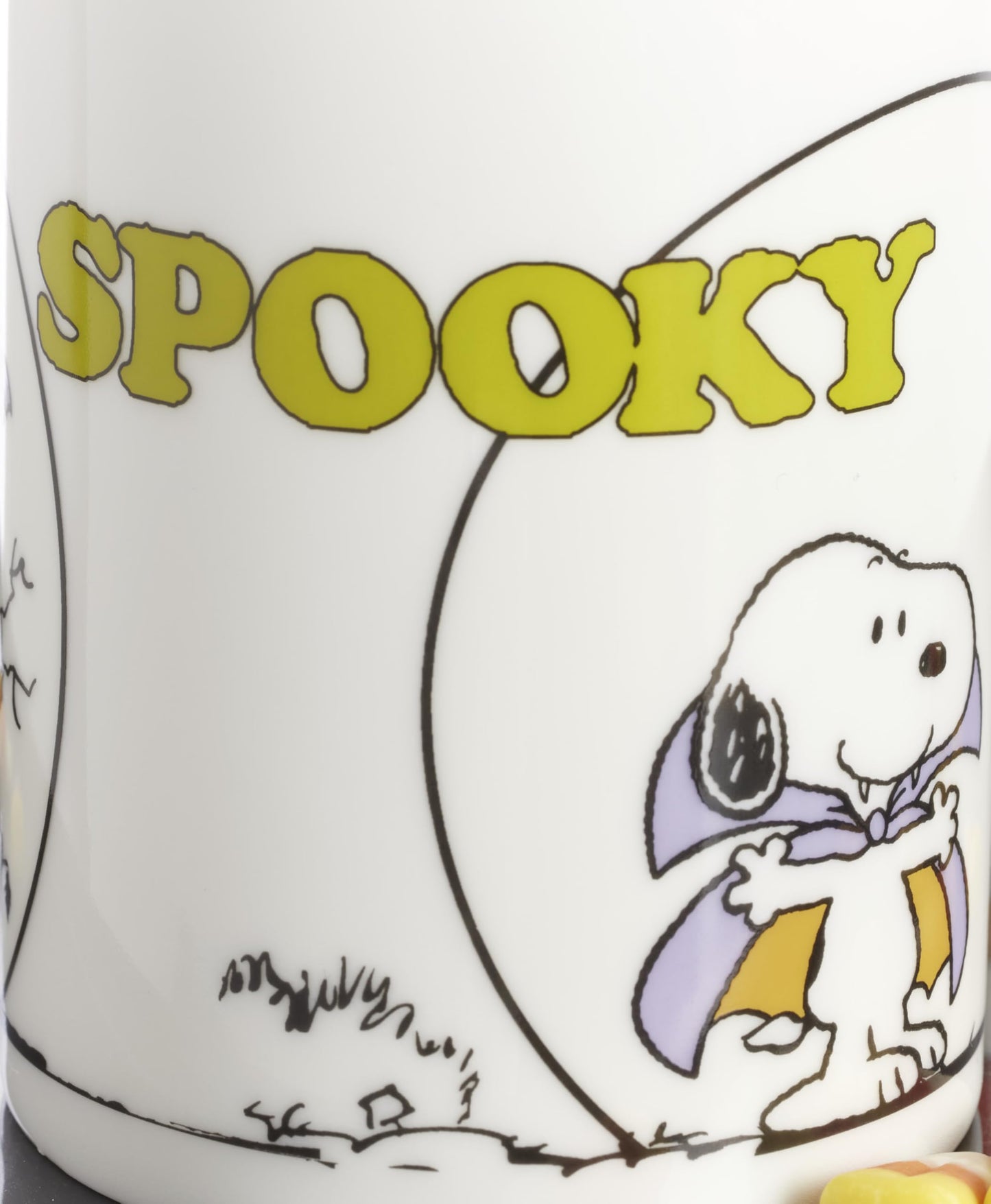 Lenox Coffee Mugs, PEANUTS The Great Pumpkin 11 Oz Mugs Set of 4, Assorted, Porcelain, Snoopy, Charlie Brown Halloween Drinkware Set, Dishwasher Safe, Microwave Safe, Halloween Decor (11 Oz 4 Piece)