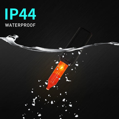 PARKIM Halloween Orange Lights String Outdoor 100 Mini Waterproof Incandescent Indoor Decoration Plug in 23 Feet Used for Patio Party Festive Courtyard Home (1, Orange)