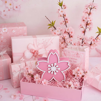 Tenceur Pink Cherry Blossom Holder for Desk Large Capacity Cherry Blossom Pencil Holder Coquette Supplies Desk Organizer Teacher Office Decor Makeup Brush Holders Back to School Gift for Girls Women