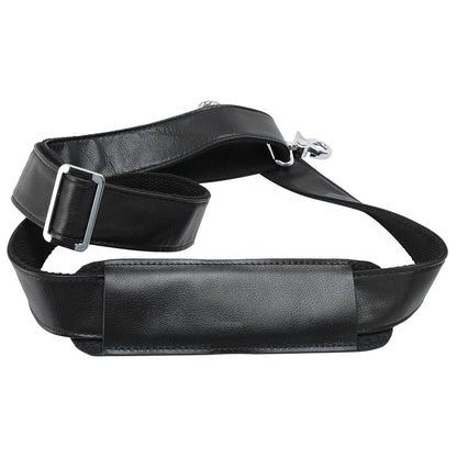 Masa Kawa Full Grain Leather Shoulder Strap - Replacement Bag Straps for Laptop Briefcase, Messenger, Duffel, Crossbody, Travel Bags