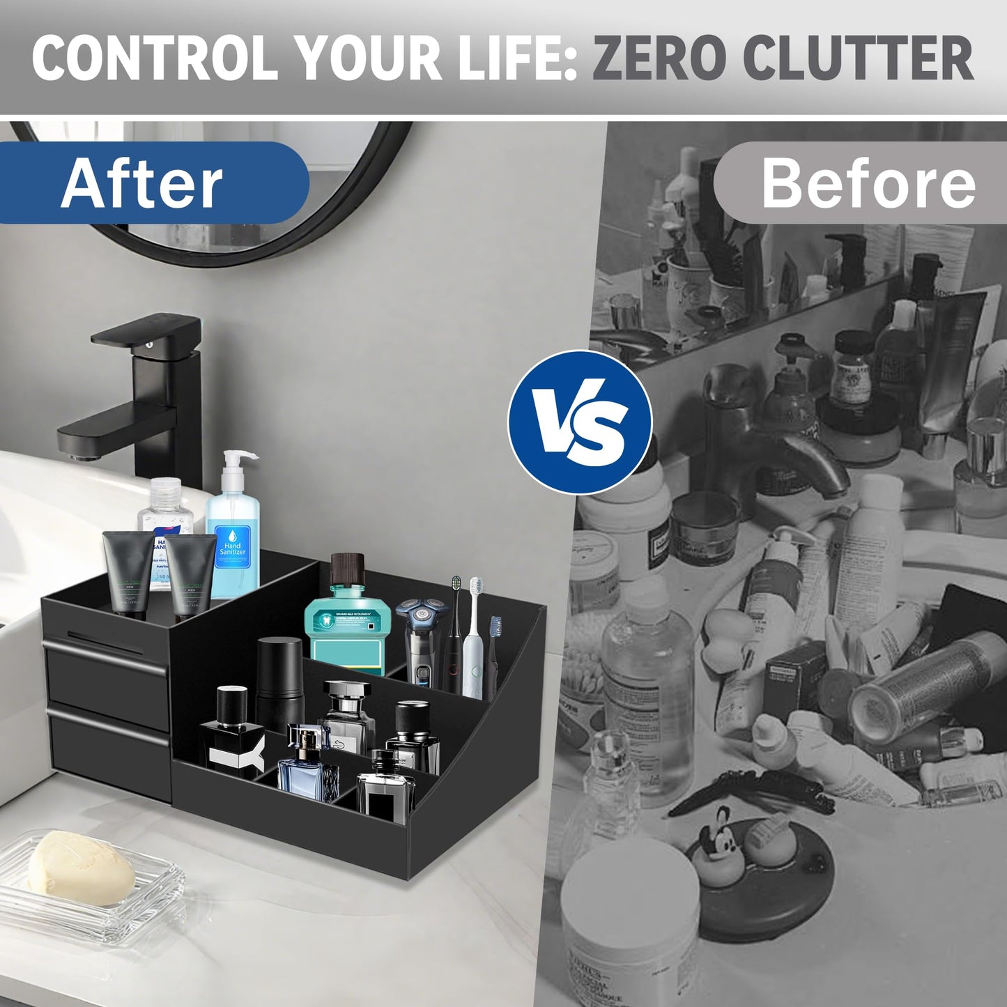 Novalunae Mens Cologne Organizer,Mens Bathroom Organizer,Cologne Organizer for Men,Perfume Organizer,Cologne Stand,Cologne Shelf,Perfume Stand,Bathroom Countertop Storage,Easter Gifts for Men