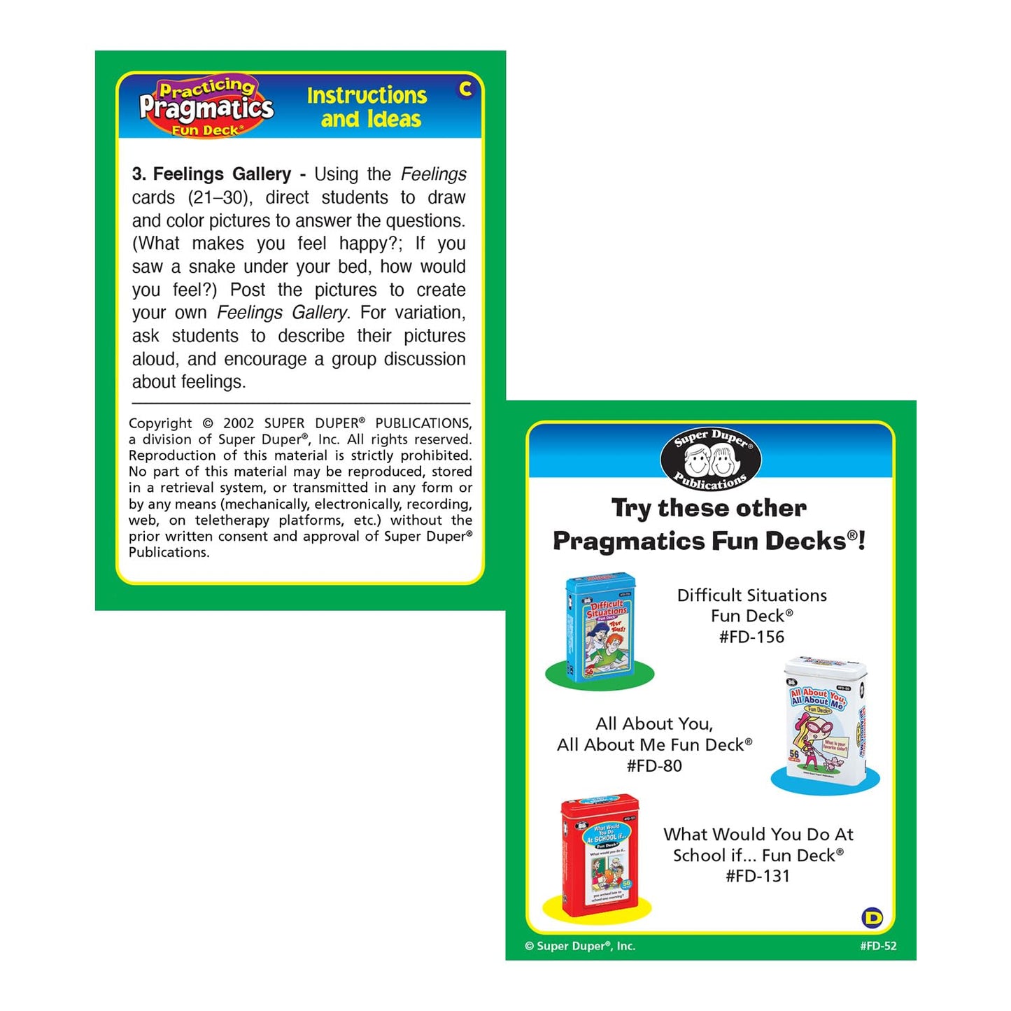 Super Duper Publications | Practicing Pragmatics Fun Deck | Conversation and Social Skills Flash Cards | Educational Learning Materials for Children