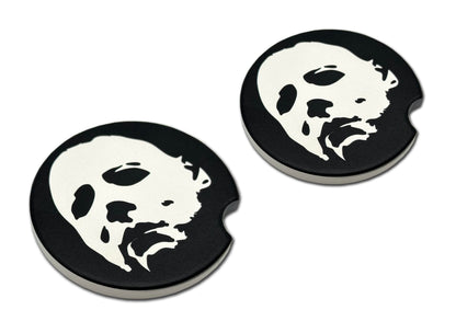 Elektroplate Officially Licensed Michael Myers Halloween Automotive Ceramic Coasters (2.6" Diameter) | Universal Fit for All Cars, Trucks, SUVs, and More | Absorbent Non-Slip Durable | Set of 2