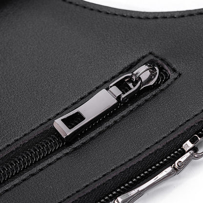 Underarm Shoulder Bag for Men Wome Leather Shoulder Bag,Adjustable Anti Pickpockets Travel Wallets Armor Hidden Underarm Strap Wallet