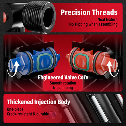 50363 36-Port PEX Manifold | Compatible with viegamanabloc | 22 Cold 14 Hot Full-House Water Distribution |3/4" Inlet 1/2" Zero Lead Alloy PEX Crimp | Leak-ProofValves & Chlorine Resistant