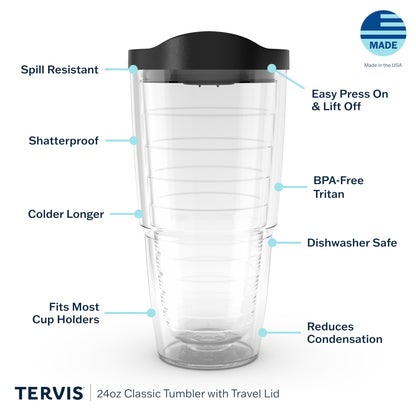 Tervis Peanuts - Halloween Snoopy Trick or Treat Made in USA Double Walled Insulated Tumbler Travel Cup Keeps Drinks Cold & Hot, 24oz, Classic