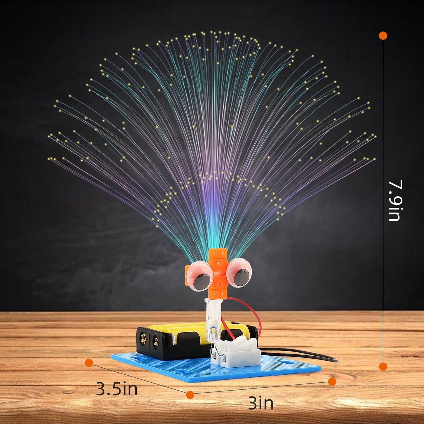 7 Set Bulk STEM Kit Individual Craft Kits for Kids, Science Projects Crafts Group Activity, Light Experiments Circuit Toys, Fun Fiber Optic STEAM Activities for Boys Girls Age 8-13 8-10 8-12 8 10 Year