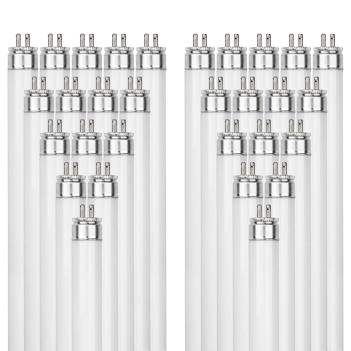 Sunlite F24T5/835/HO T5 Linear Fluorescent Lamp 24W 1800 Lumens 3500K Neutral White Miniature G5 Bi-Pin Base 40