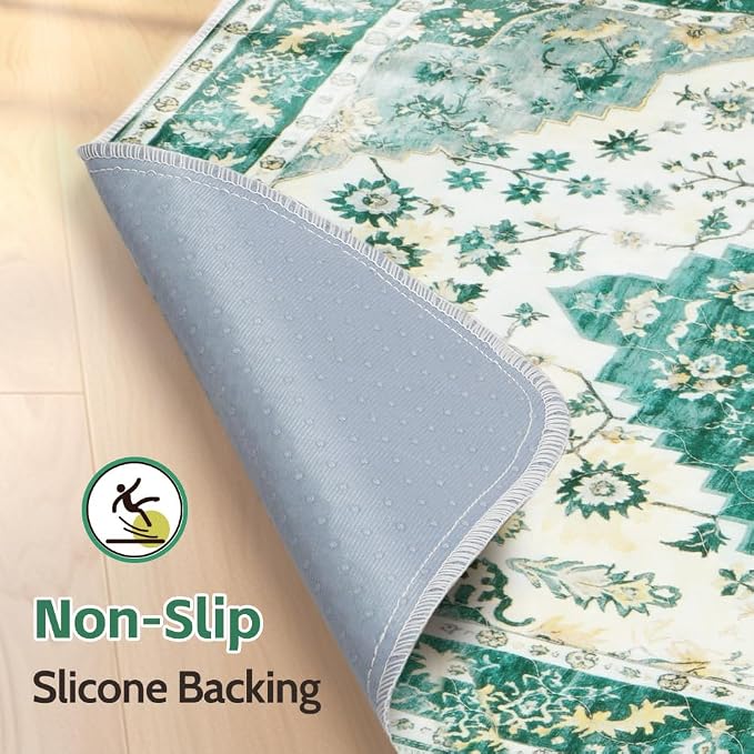 Washable Pee Pads for Dogs, 2 Pack Reusable Puppy Training Pads 40"x26" Super Absorbent Waterproof Dog Training Pads, Non-Slip Potty Pads, Whelping Pads Litter Mat Green Medallion