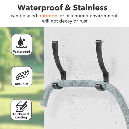 Coat Hanger Hooks Wall Mount - Backpack Hooks,Metal Wall Hooks For Hanging Heavy Duty,Screw In Hooks For Hanging Clothes,Black Coat Hooks For Wall,Purse Hanger For Wall,Wall Mounted Bag Hooks (6 Pack)