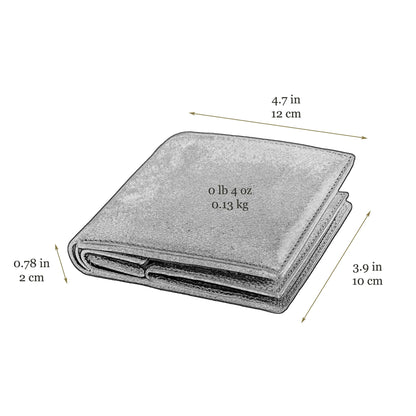 Time Resistance Leather Men's Wallet - Minimalist Wallet Design with Credit Card Holder, Magnetic Coin Holder, and Cash Slots (Brown)