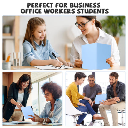 AGM Portable White Board Dry Erase, Double Sided Folding Whiteboards with Pen, Small Dry Erase Board for Study, Meeting, Doodling, Planning, Blue