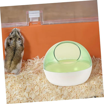 Garneck Multi-Function Hamster Bath Kit Hamster Toilet Chinchilla Dust Bath Easy to Store Transport