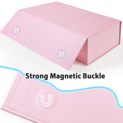 Harhana 3x5 Index Card Holder Pink Card File Box Organizer, Hold 1200 3x5-Inch Flash Cards- 2 Pack Pink