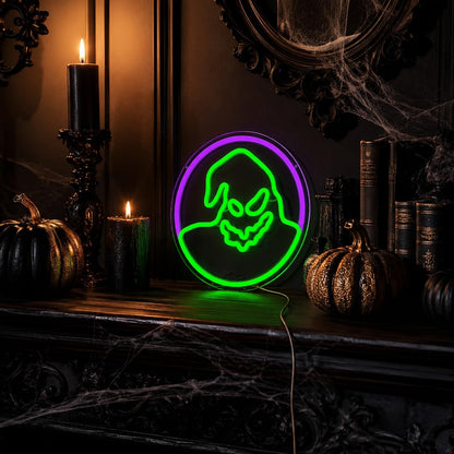 FuugZze Halloween Neon Sign Halloween Neon Lights for Bedroom Ghost Led Signs for Christmas Birthday Presents