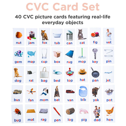 Magnetic Foam Letters for Kids - Classroom Alphabet Letters Kit 284 Pcs with CVC Cards - Classic ABC Board Magnets