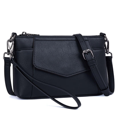 Switrock Small Crossbody Bags for Women,Leather Wristlet Clutch Mini Cell Phone Crossbody Wallet Purses with Card Slots