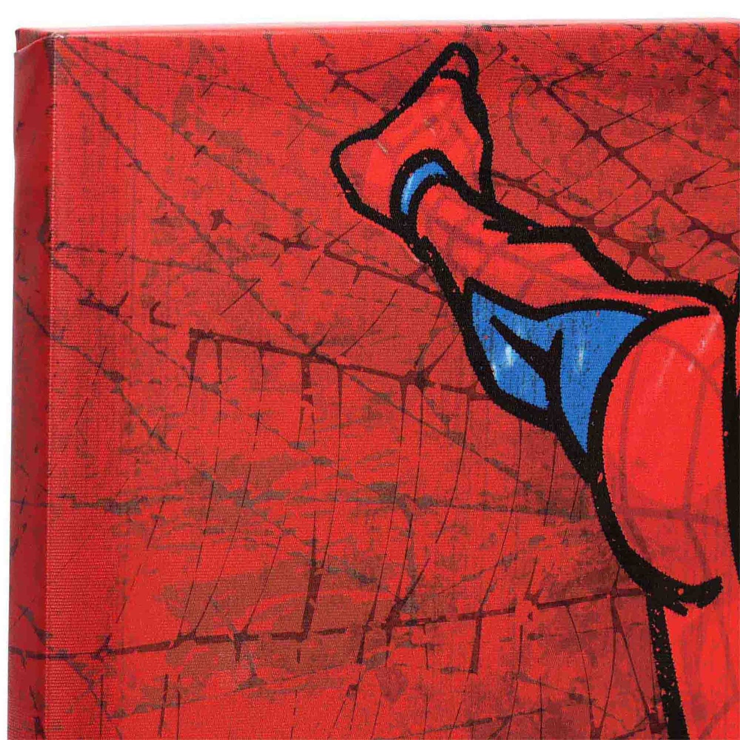 Open Road Brands Marvel Spider-Man Web Gallery Wrapped Canvas Wall Decor - Large Horizontal Spider-Man Wall Art for Man Cave or Movie Room