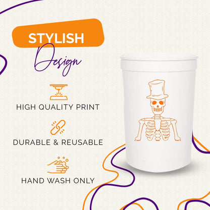 More Boos Please Halloween Cups For Adults, Set of 12 Party Cups, 16 Oz Each Reusable Plastic Cup, Halloween Party Favors For Adults, Perfect Spooky Cup for Drinkware and Decorations