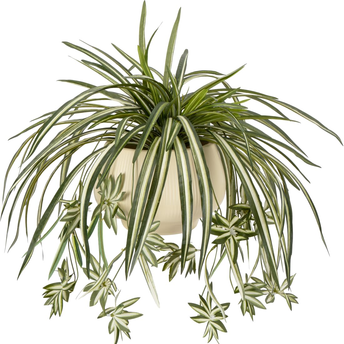 Sousi Artificial Spider Plant Silk Faux Chlorophytum Comosum Greenery Fake Spider Hanging Plant Decor for Outdoor Indoor Home Garden Office Summer Decoreation 3Pcs(23.62'')