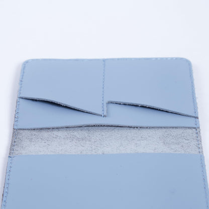 INCARNE Leather Passport Holder for Travel - Passport Case - Passport Wallet for Men - Passport Cover for Women Sleeve Protector - Travel Essentials Vacation Luggage Gifts - Classic Light Blue