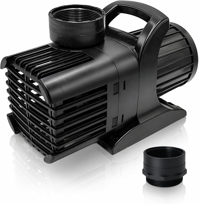 HALF OFF PONDS Submersible Water Pump, 12,500 GPH Pond Pump with 33FT Power Cord and 37FT Max Head, 960W Ultra Quiet Energy Efficient Pump for Koi Pond, Fountain, Waterfall, Water Garden, Skimmer