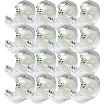Tape, Clear Tape,Transparent Tape for Office Supplies and School Supplies,Glossy Finish,3/4 in x 720 in, Dispensered, 16 Pack