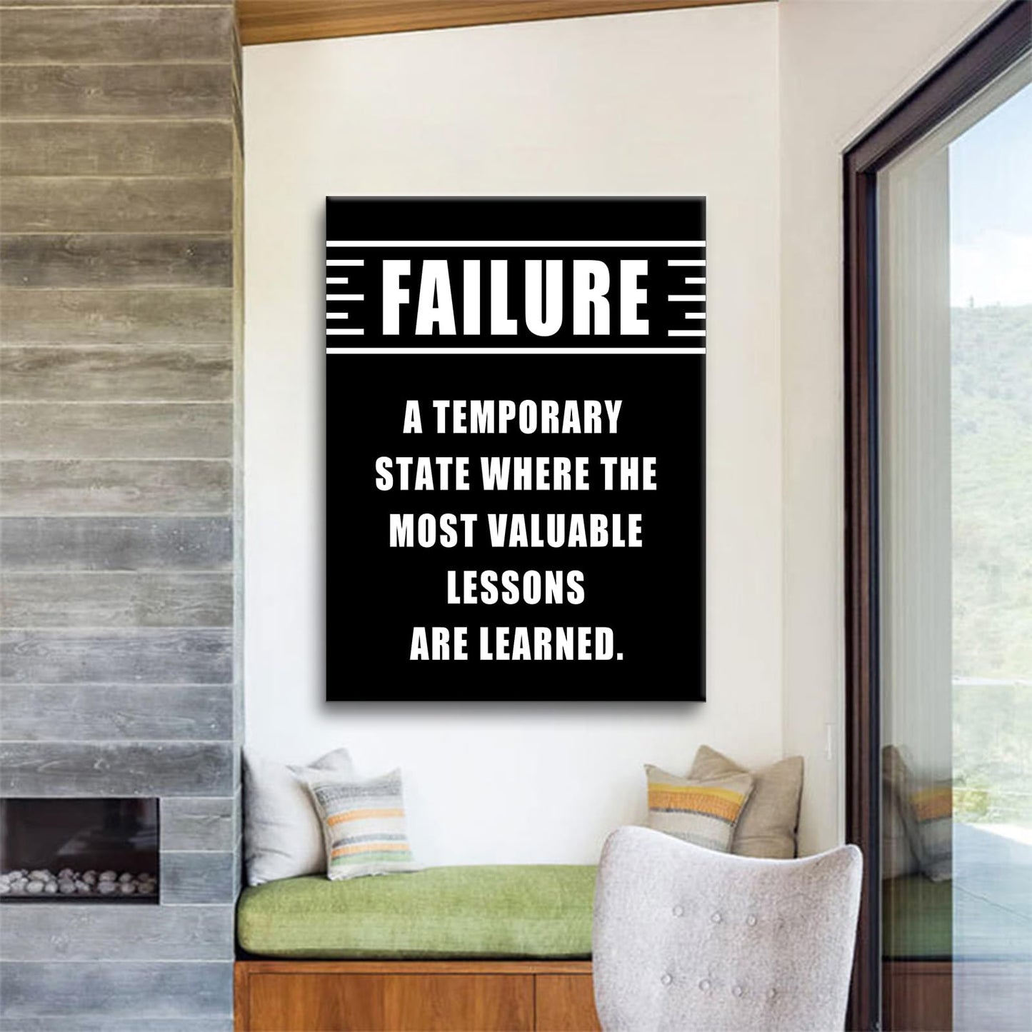Failure Entrepreneur Quotes Poster Print Motivational Pictures Painting Inspirational Canvas Wall Art for Modern Office Bedroom Living Room School Wall Decor Ready to Hang [24''Wx36''H]