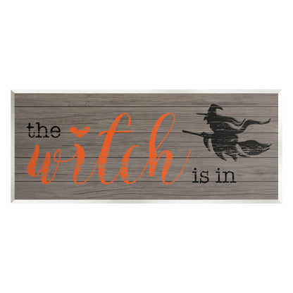 Stupell Industries 'The Witch Is In Halloween Sign'| Wall Plaque Art