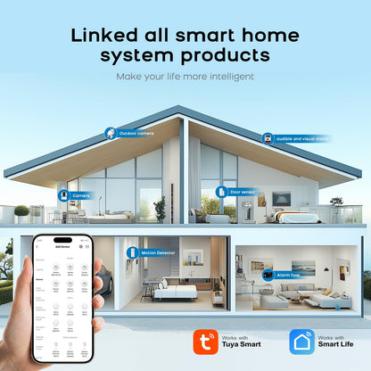 Alarm System for Home Security,WiFi+GSM 4G DIY Alarm Kit with Phone APP Alert, Door/Window Sensor, Remote, Compatible with Alexa and Google for House, Apartment