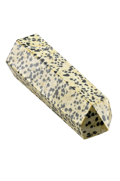 Amazing Gemstone Large Dalmatian Jasper Crystal Towers ~ Natural Healing Crystal Point Obelisk for Reiki Healing and Crystal Grid (5.5 to 6 INCH)