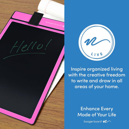 Boogie Board Basics Reusable Writing Pad - Digital Drawing Tablet, LCD Writing Pad with Instant Erase, Includes Stylus Pen
