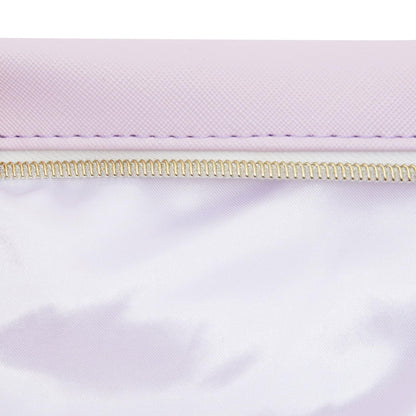 Glamlily 3 Pack Faux Leather Makeup Bag with Zipper, Travel Cosmetic Pouches (3 Pastel Colors)