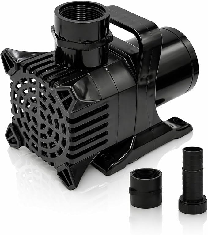 HALF OFF PONDS Submersible Water Pump, 1,200 GPH Pond Pump with 33FT Power Cord and 17FT Max Head, 144W Ultra Quiet Energy Efficient Pump for Koi Pond, Fountain, Waterfall, Water Garden, Skimmer