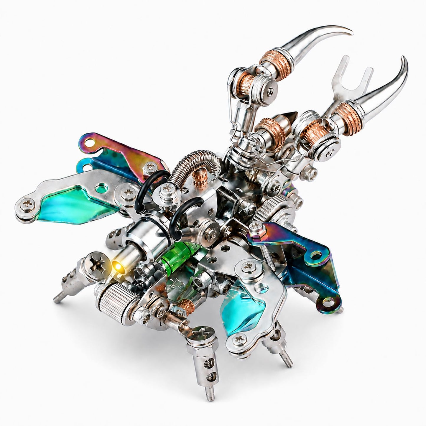 Adult 3D Metal Puzzle, Punk Beetle Metal Model Set, 3D Puzzle Mechanical Insect Building Blocks, Fun DIY Assembly, high-end Men's Gifts.