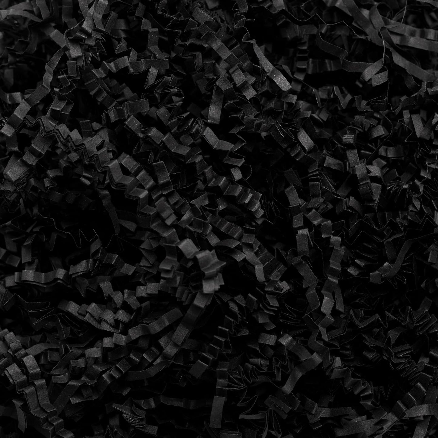 Mefleet 2 LB Crinkle Cut Paper Shred Filler Black Crinkle Shredded Paper for Gift Box - Gift Basket Bag Filler - Grass Cushion Stuffing for Valentine's Day Halloween Holiday Packaging Wrapping