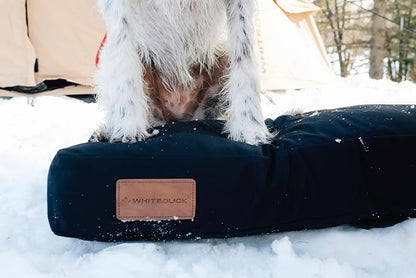 WHITEDUCK Outdoor Dog Bed Heavy-Duty 12oz Canvas, Water-Repellent Cotton, Machine Washable Removable Cover with Full-Length Zipper, Dog Bed for Large Dogs & Crate, Real Tree 41" Lx33 Wx4.3 th (XL)
