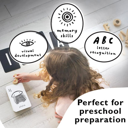 Wee Gallery Educational Flashcards for Babies, Double Sided Black and White Learning Flash cards, Nature Number Cards for Visual Stimulation and Cognitive Development of Infants and Toddlers