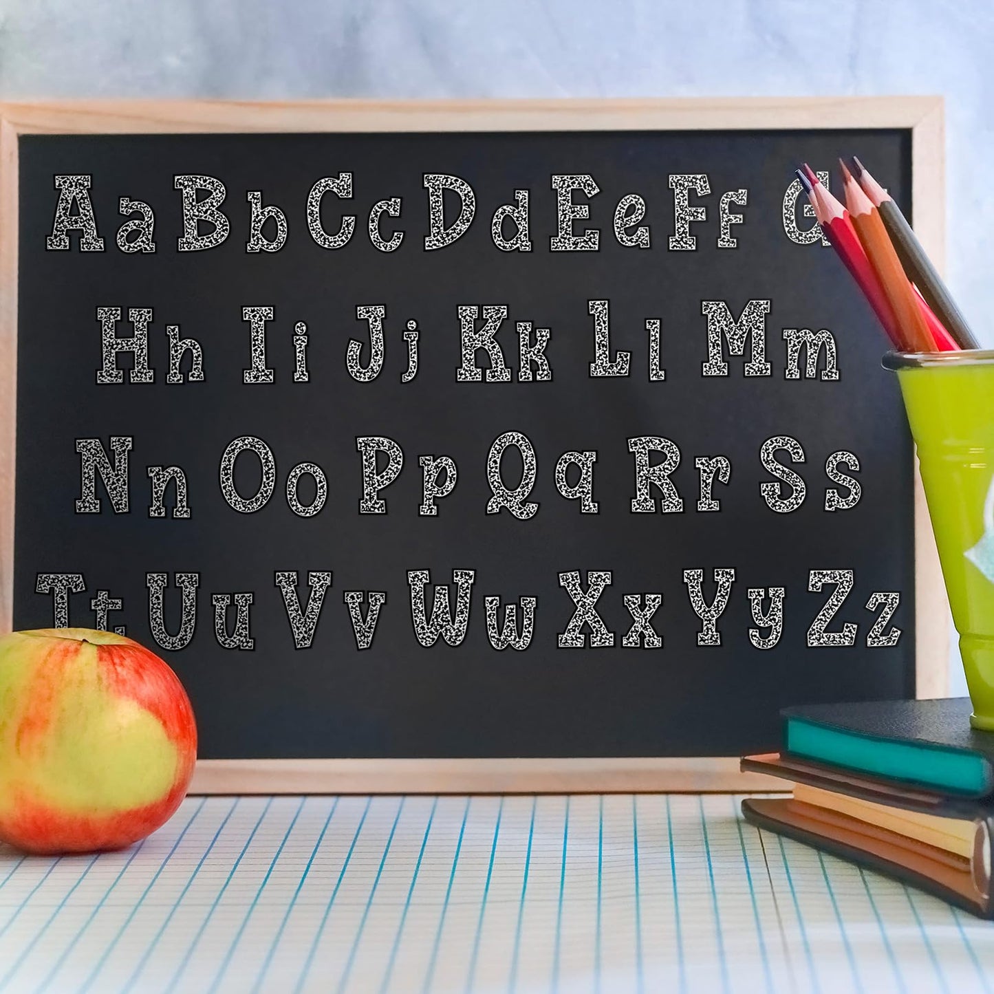 Tinlade 98 Pcs Magnetic Letters Classroom Composition Set 3 Inch Magnetic Alphabets Numbers Symbols Classroom Bulletin Board School Blackboard Decoration Supplies for Education