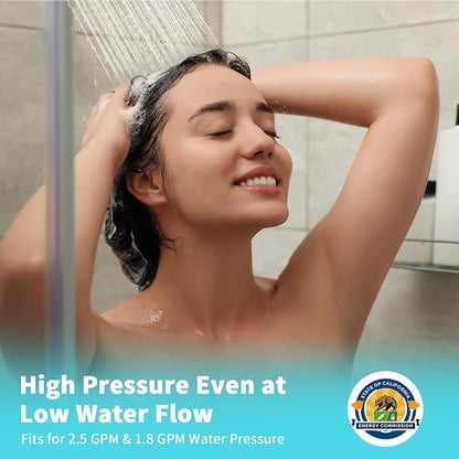 FASDUNT Shower Head with Handheld, Filtered Shower Head with 80" Extra Long Hose, 20-Stage Filter for Softening Hard Water to Improve Hair and Skin Problems