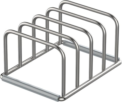 KORRTFID Cutting Board Organizer Stand Holder,304 Stainless Steel Chopping Board Holder,Pot Pan Lid Holder Rack kitchen Shelf Bakeware,Cookie Sheets Organizer (1.0 Inch Width Slots)