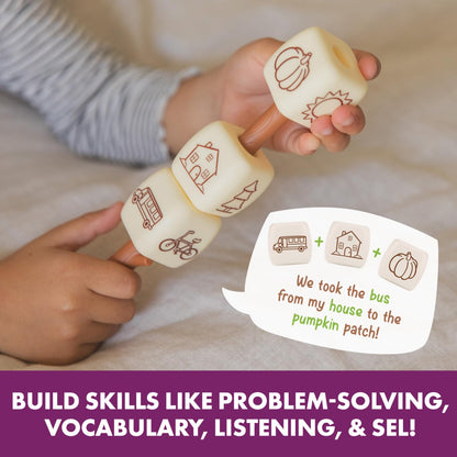 Educational Insights Campfire Chatmallows – Creative Story Cubes & Social Skills Activities, Conversation Starter Games, Interactive Storytelling and Sequencing Set for Imaginative Kids Ages 4+