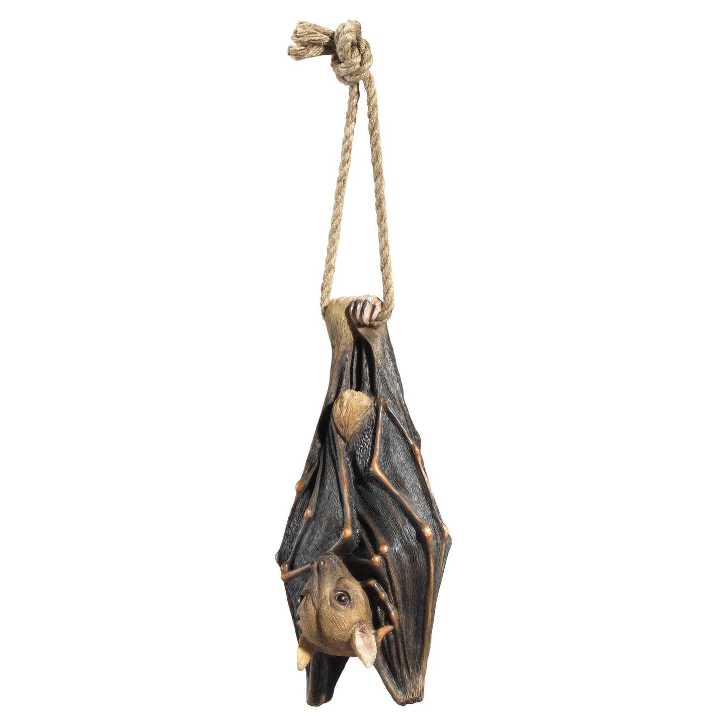 Design Toscano QM28985 Vampire Bat - Hanging Mega Bat Sculpture - Bat Figure - Halloween Bats,full color