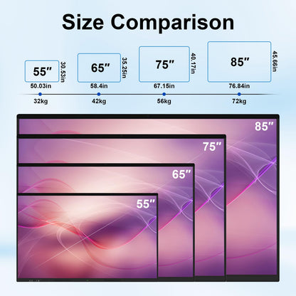 65″ Smart Board, 4K UHD Touchscreen Display Electronic White Board,Android 14 Built in Ultra High Definition Camera Open App Ecosystem, Interactive Whiteboard for for Business Office Classroom Home