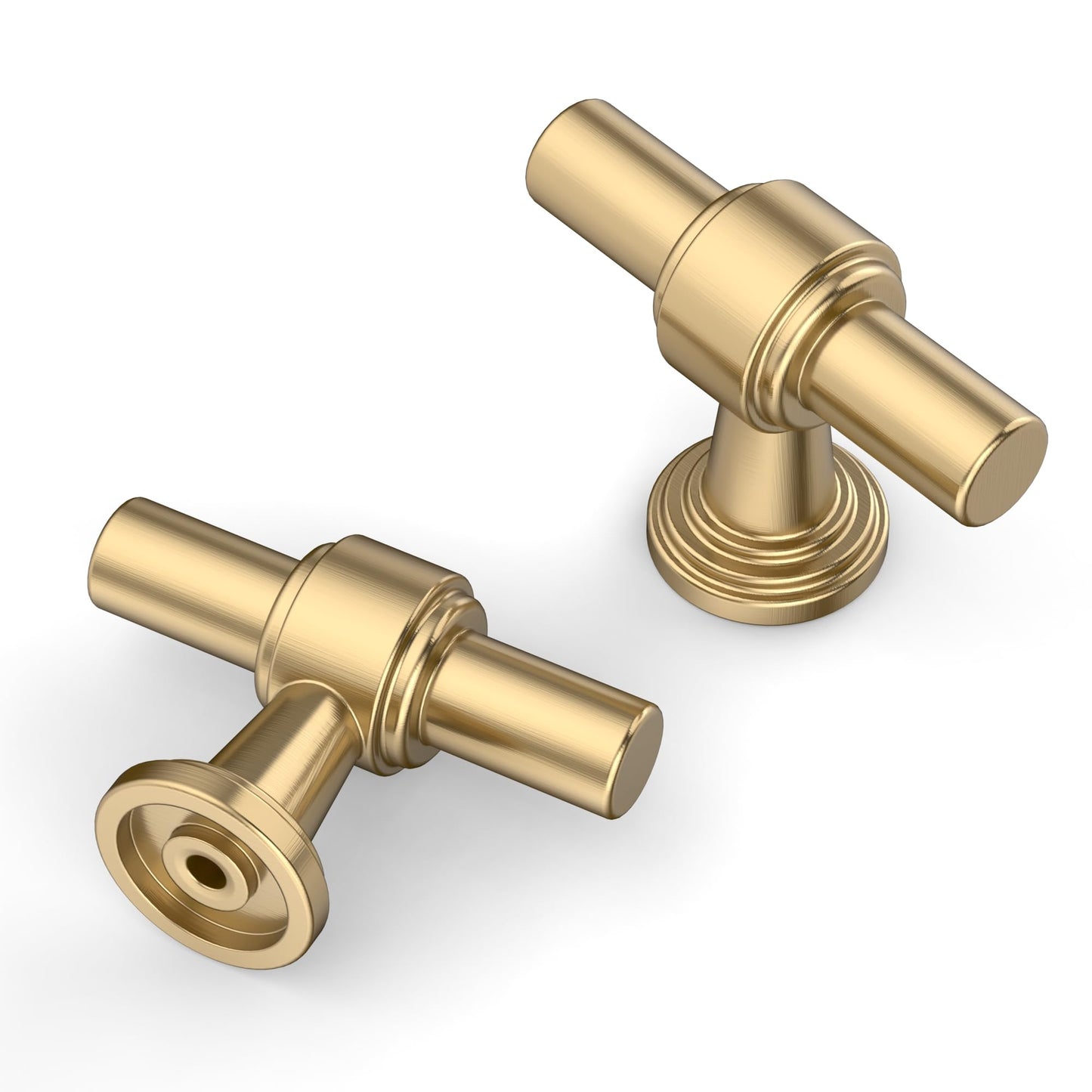 Asidrama 10 Pack Champagne Bronze Kitchen Cabinet Knobs Dresser Knobs Drawer Knob Cabinet Hardware Zinc Knob for Dresser Drawers