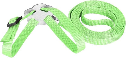 Bird Harness and Leash, 120cm Pet Parrots Adjustable Nylon Anti‑Bite Training Rope for Outdoor Flying Parrot Harness Leash Training Supplies for Parrots Alexandrine, Scarlet, Keck, Mini Macaw(Green)