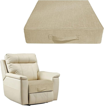 Recliner Cushion for Elderly, 20'' x 20'' x 5" Thick for Seniors Recliners Booster Seat Cushions High-Density Foam Couch, Chairs Support Pad Relief Pain Pressure (Beige)